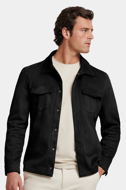 Das Pio Overshirt aus Wildlederimitat