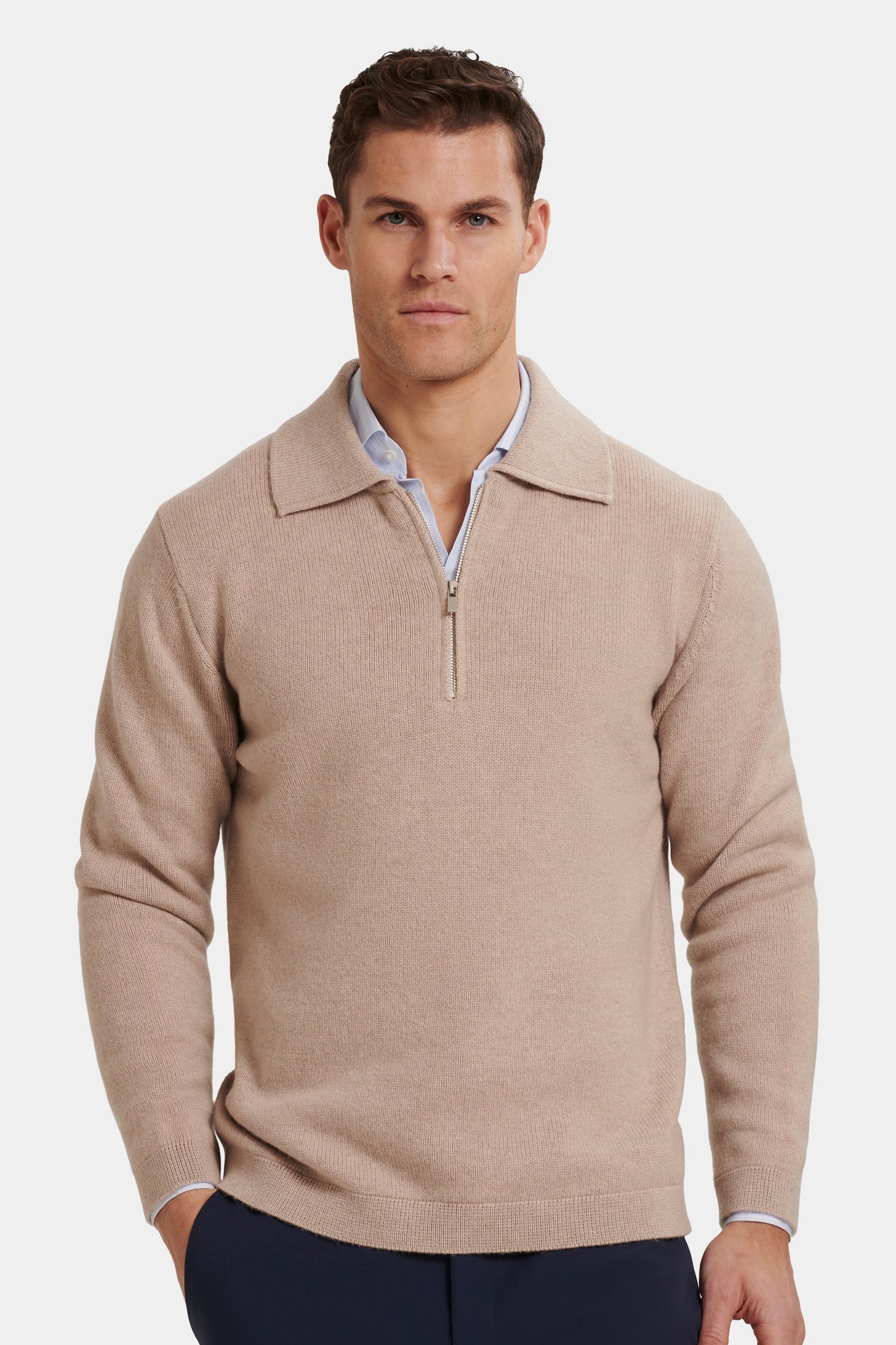 Das COMPONE Viertelreißverschluss-Poloshirt