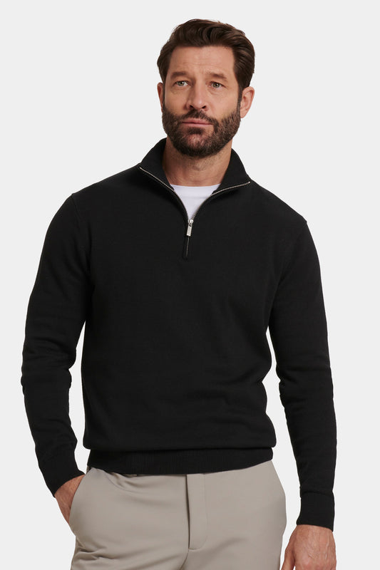 DER SANTONI SWEATER MIT KURZEM REISSVERSCHLUSS