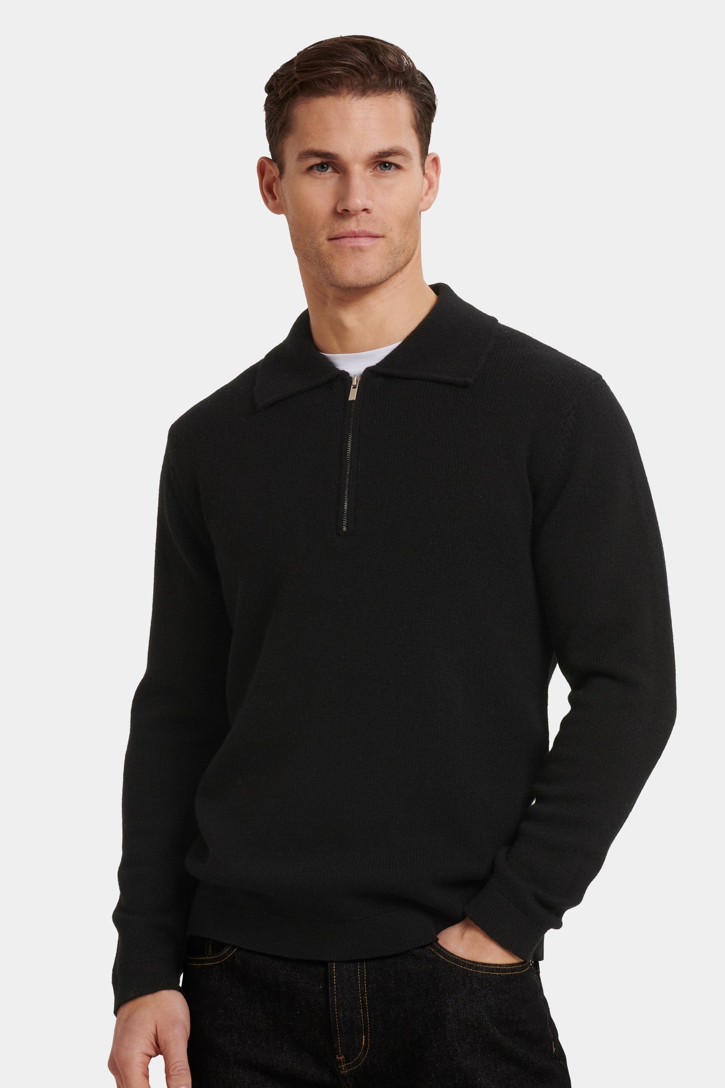 Das COMPONE Viertelreißverschluss-Poloshirt