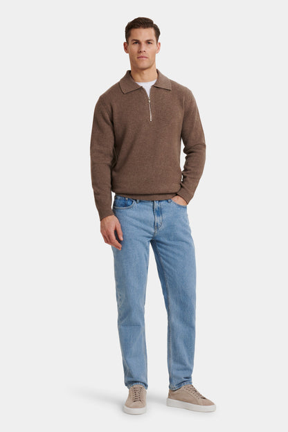 Das COMPONE Viertelreißverschluss-Poloshirt