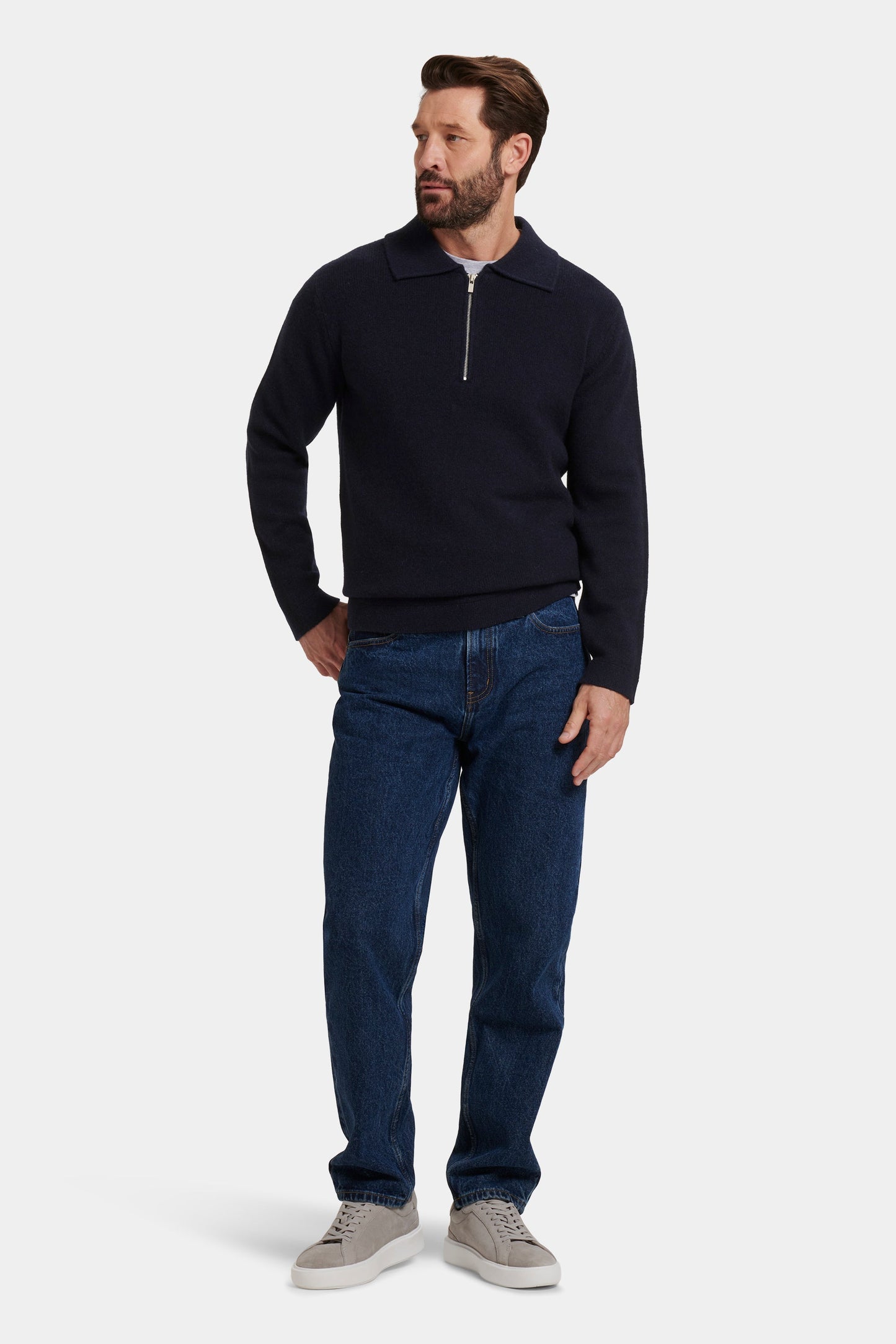 Das COMPONE Viertelreißverschluss-Poloshirt