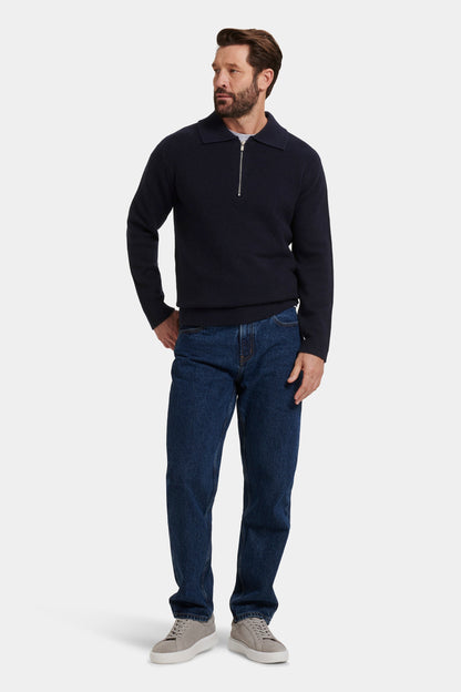Das COMPONE Viertelreißverschluss-Poloshirt
