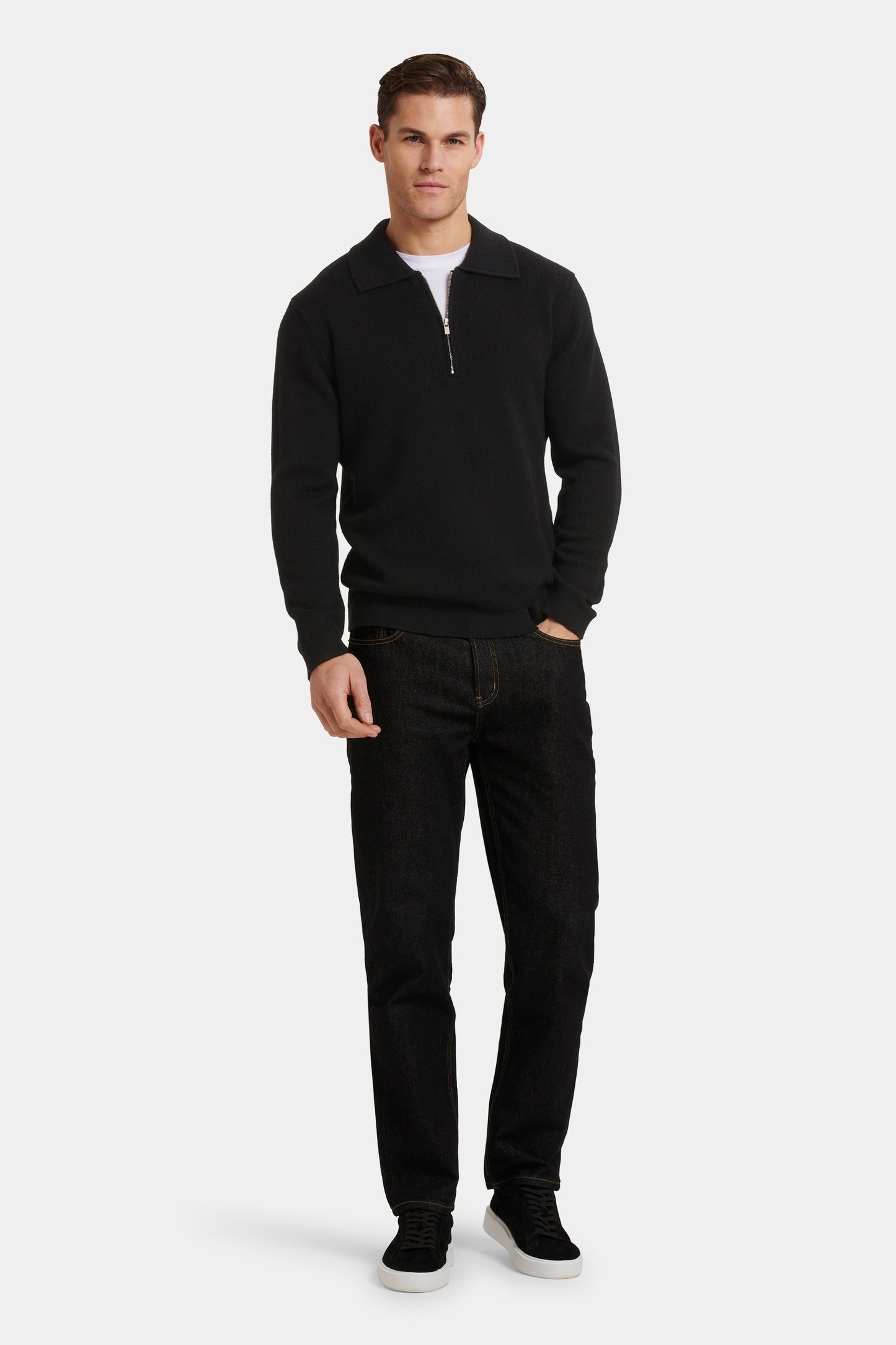 Das COMPONE Viertelreißverschluss-Poloshirt