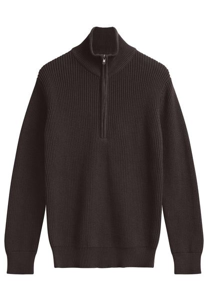 Troyer-Pullover im Rippstrick-Design UDAI