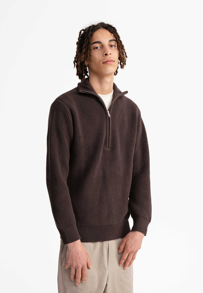 Troyer-Pullover im Rippstrick-Design UDAI