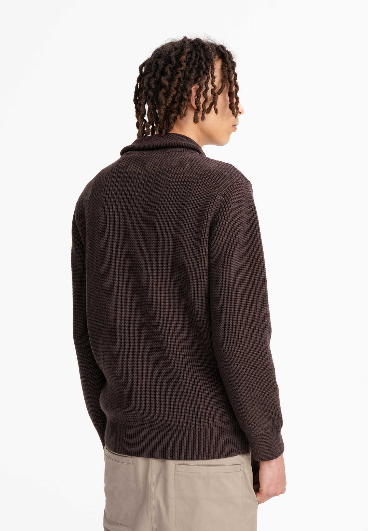 Troyer-Pullover im Rippstrick-Design UDAI