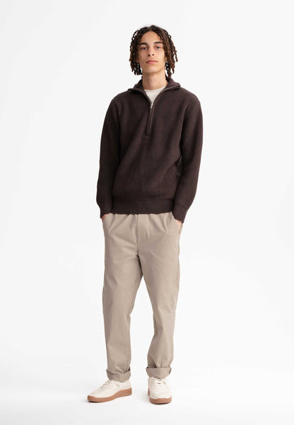 Troyer-Pullover im Rippstrick-Design UDAI