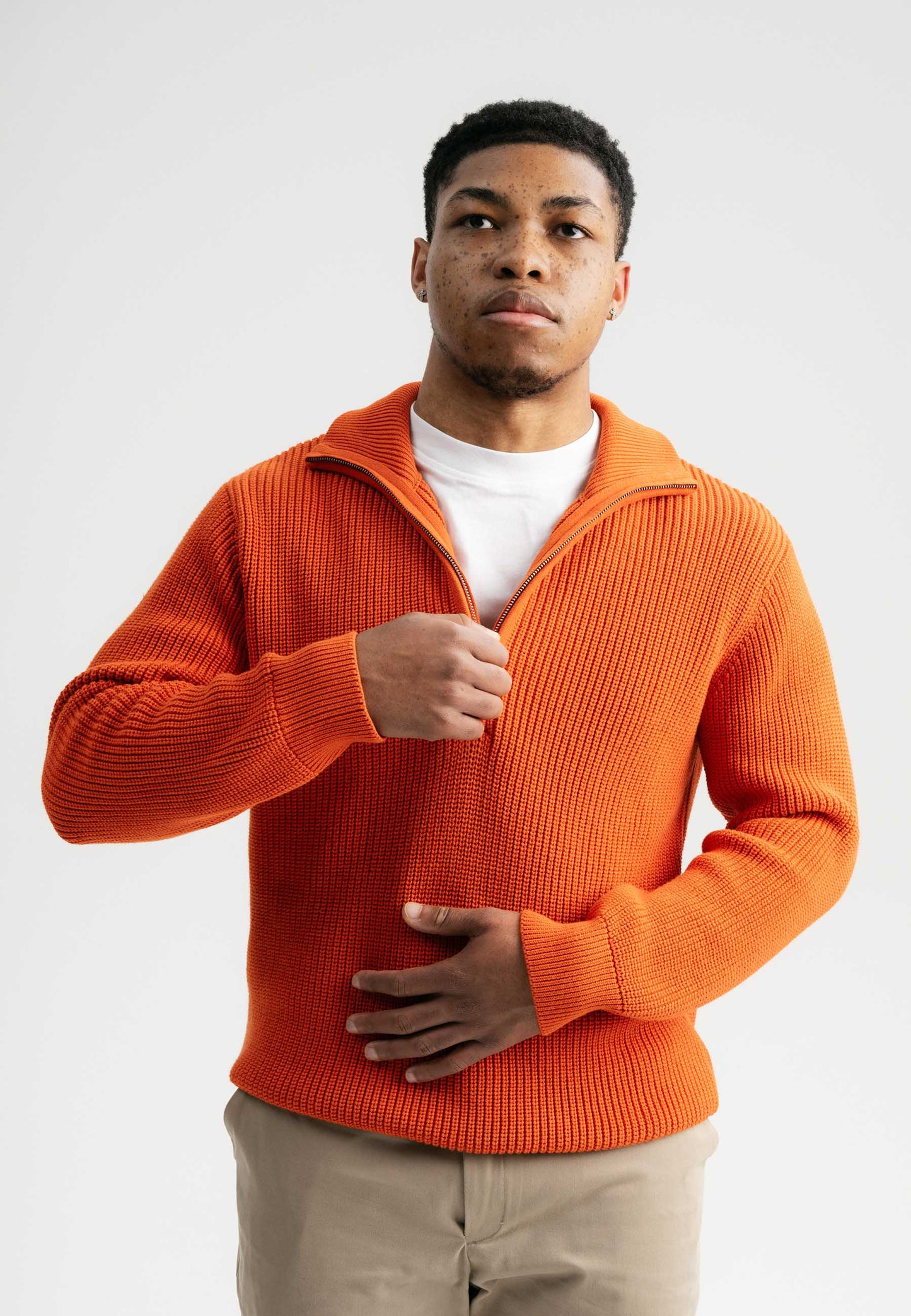 Troyer-Pullover im Rippstrick-Design UDAI