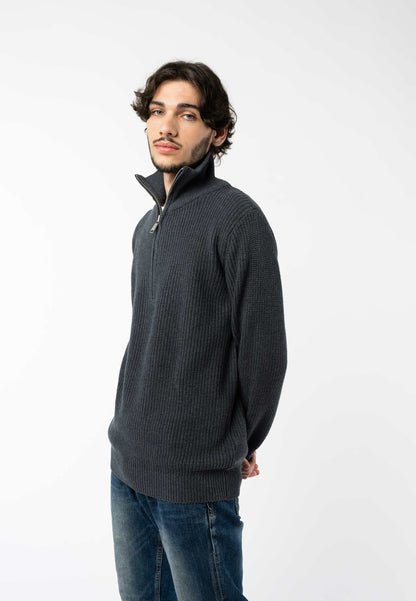Troyer-Pullover im Rippstrick-Design UDAI