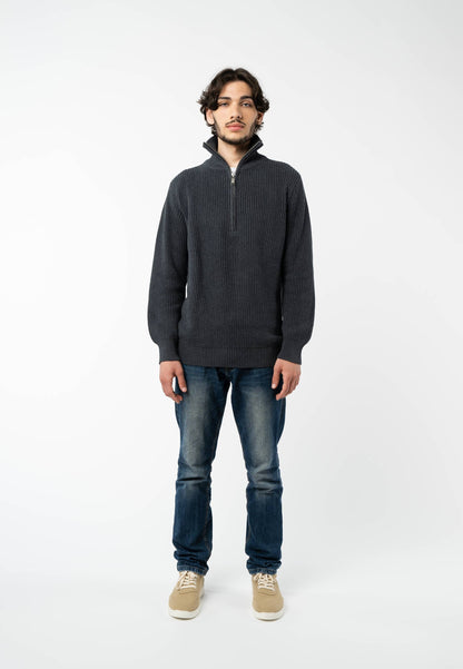 Troyer-Pullover im Rippstrick-Design UDAI