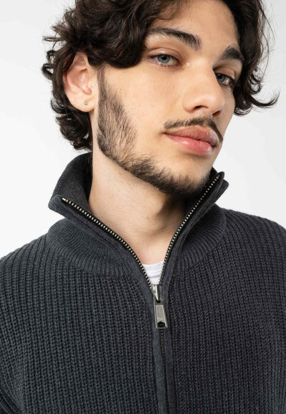 Troyer-Pullover im Rippstrick-Design UDAI