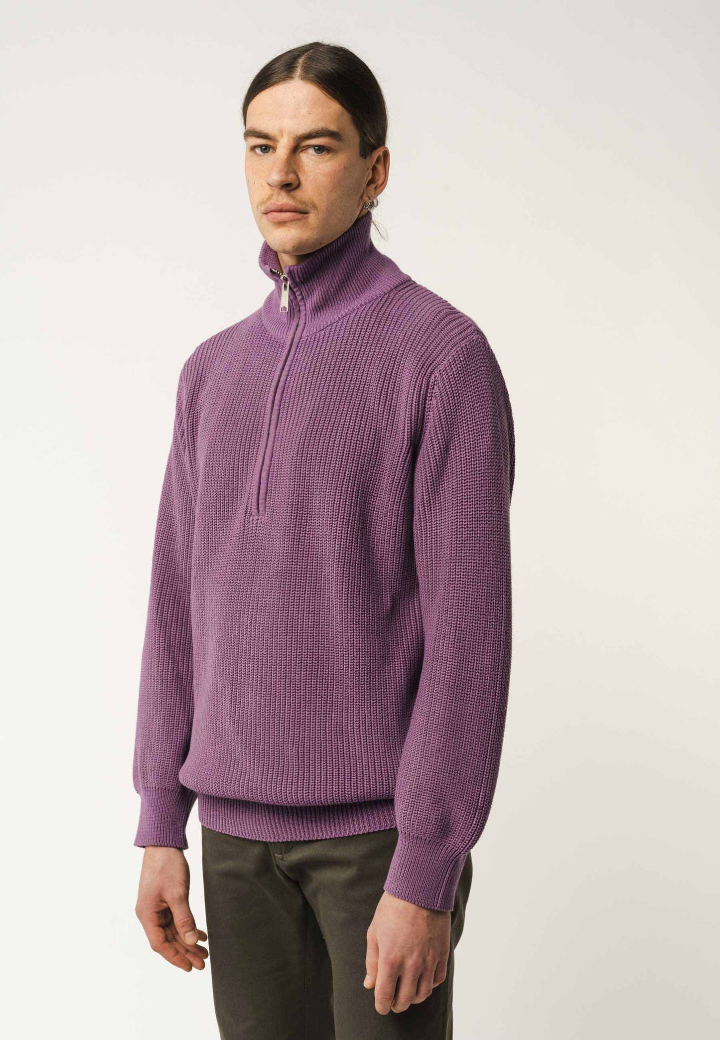 Troyer-Pullover im Rippstrick-Design UDAI