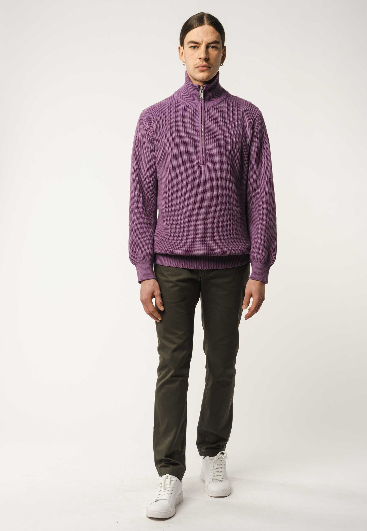 Troyer-Pullover im Rippstrick-Design UDAI