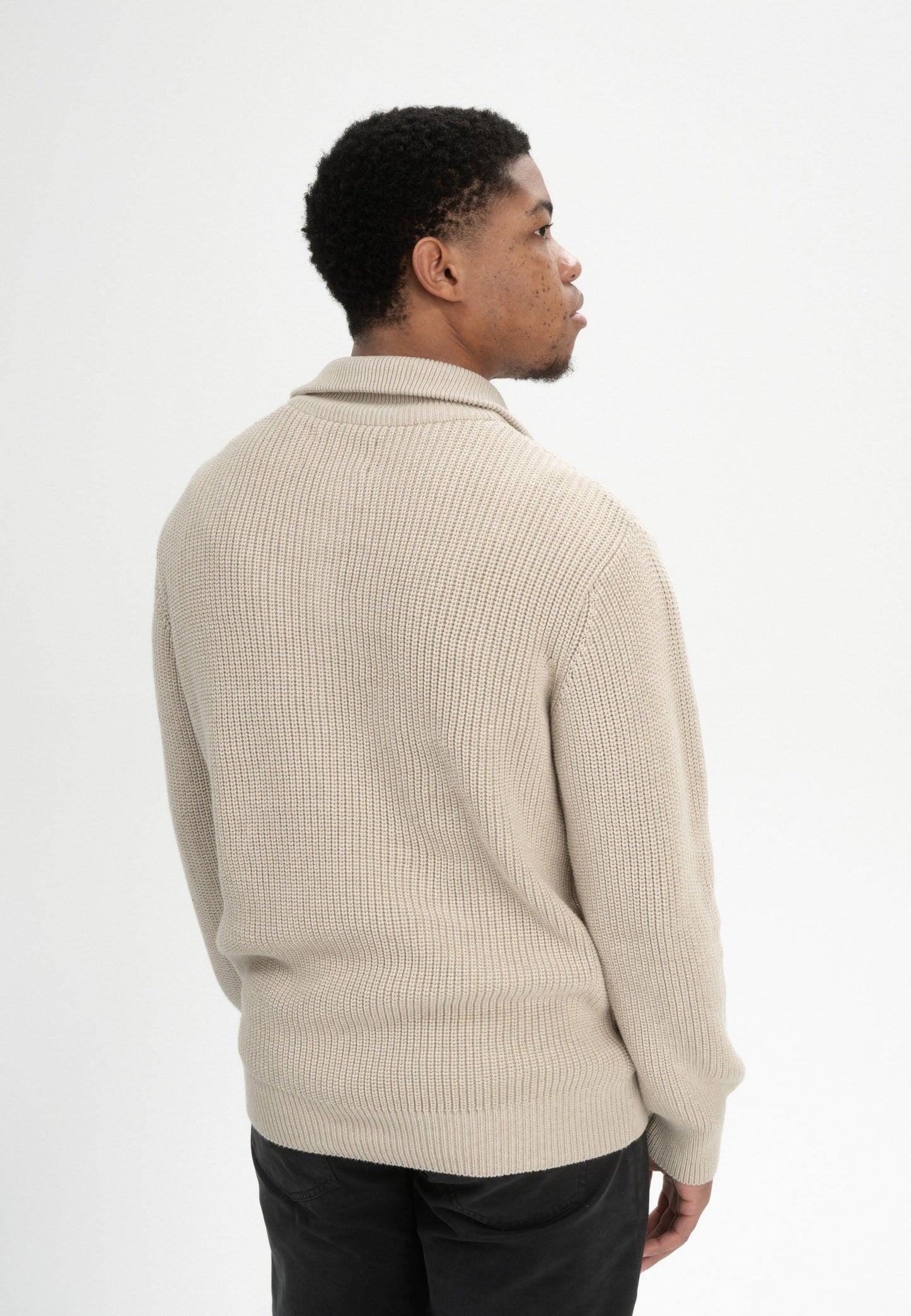 Troyer-Pullover im Rippstrick-Design UDAI
