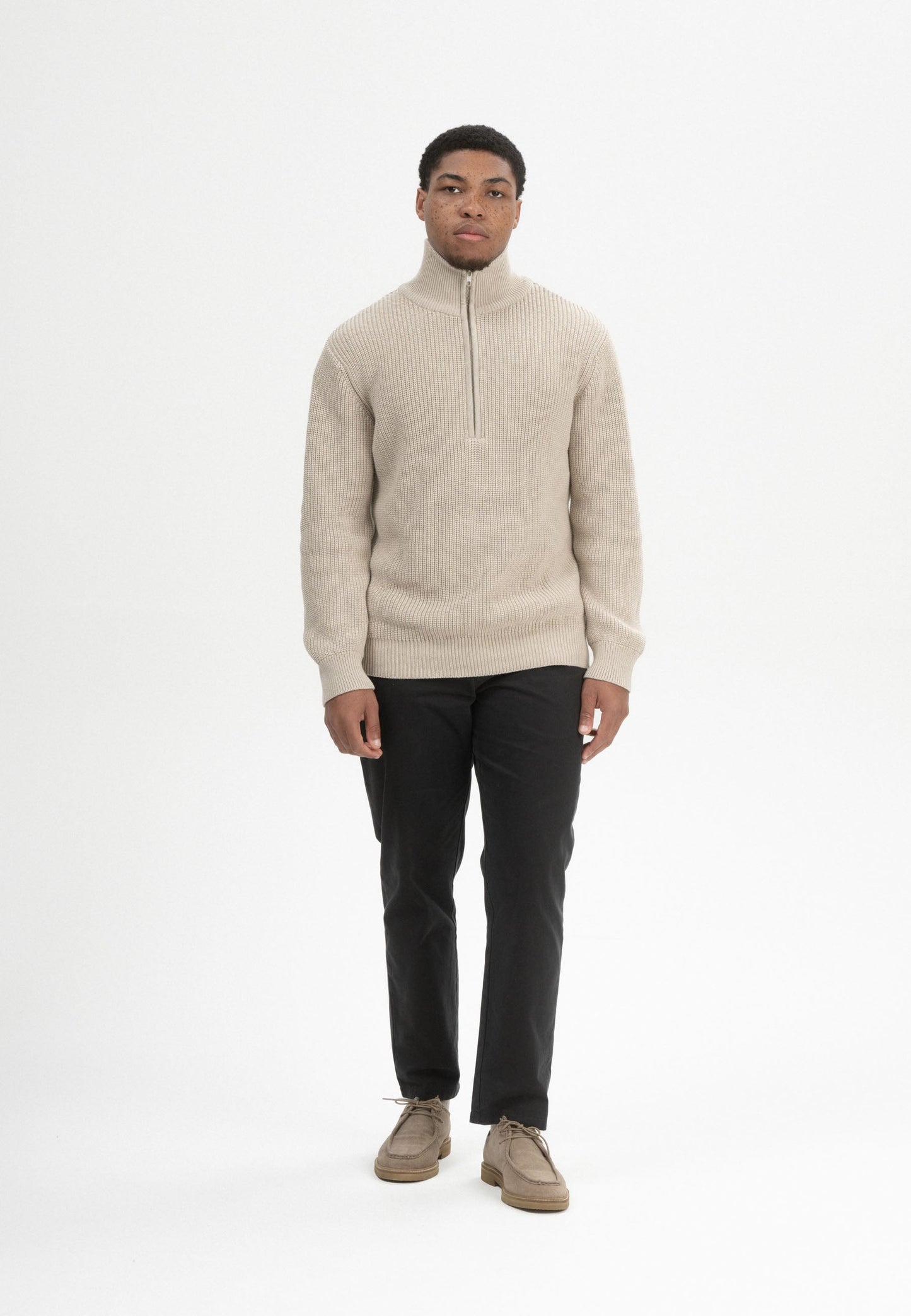 Troyer-Pullover im Rippstrick-Design UDAI
