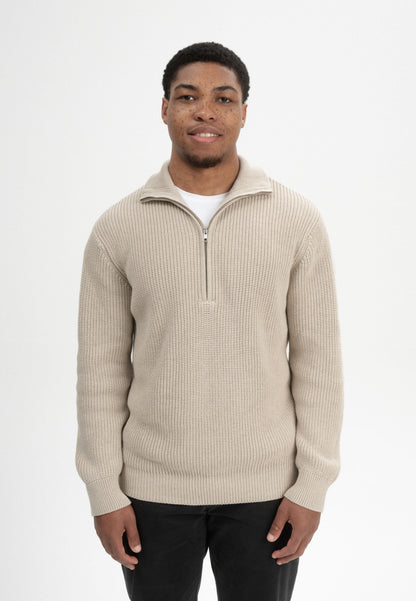 Troyer-Pullover im Rippstrick-Design UDAI