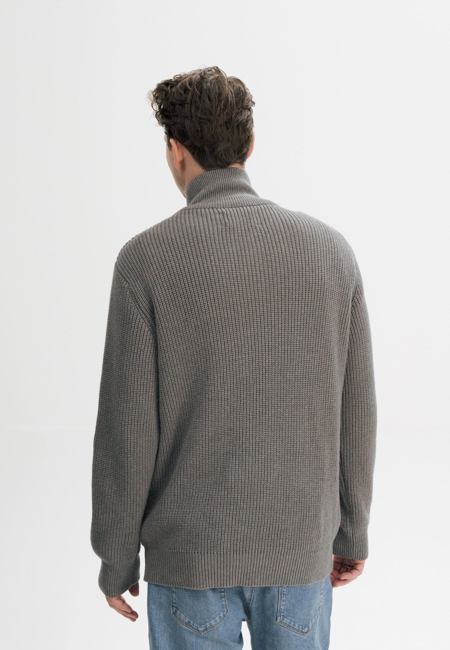 Troyer-Pullover im Rippstrick-Design UDAI