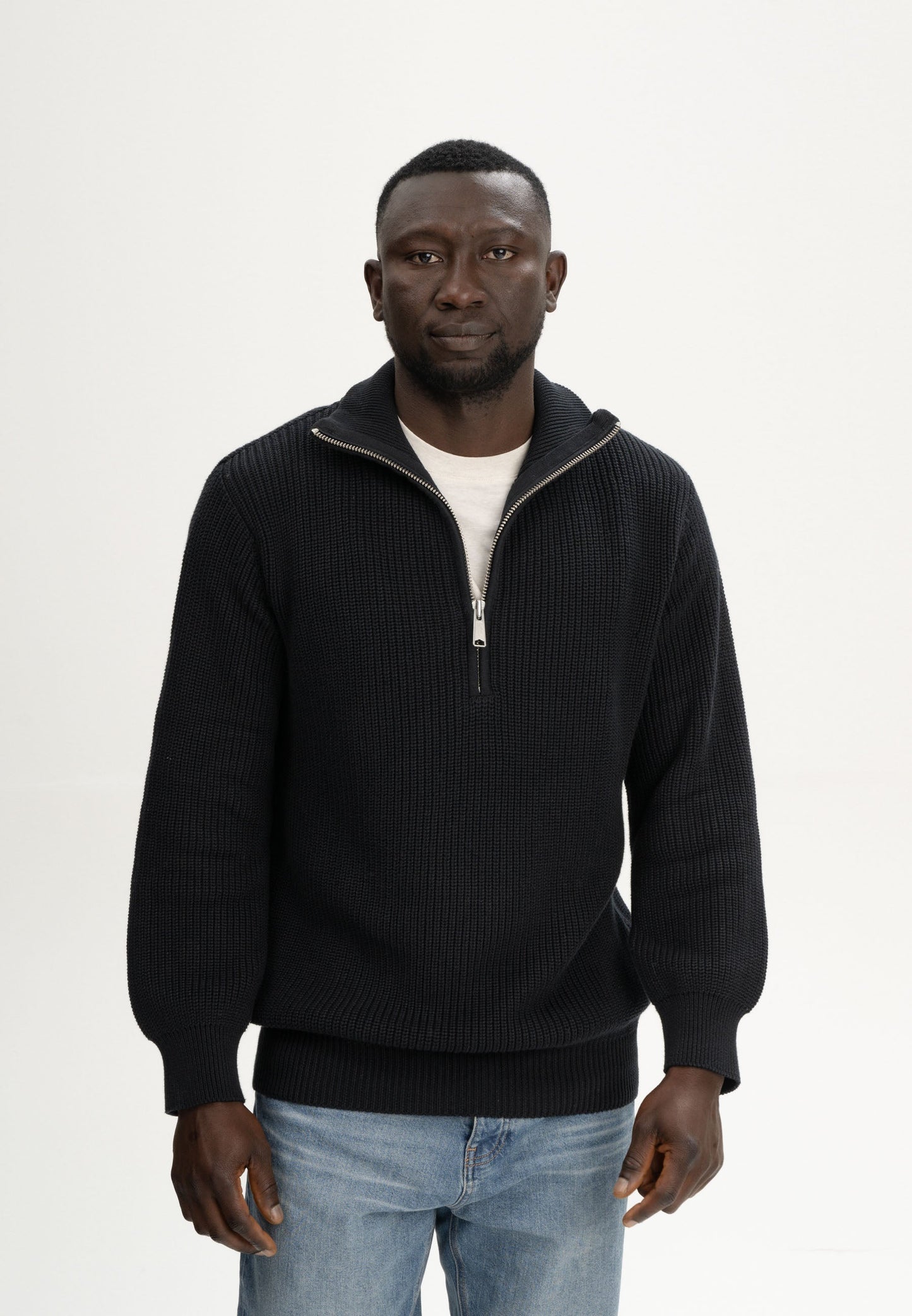 Troyer-Pullover im Rippstrick-Design UDAI