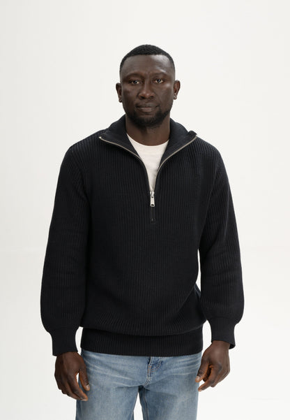 Troyer-Pullover im Rippstrick-Design UDAI
