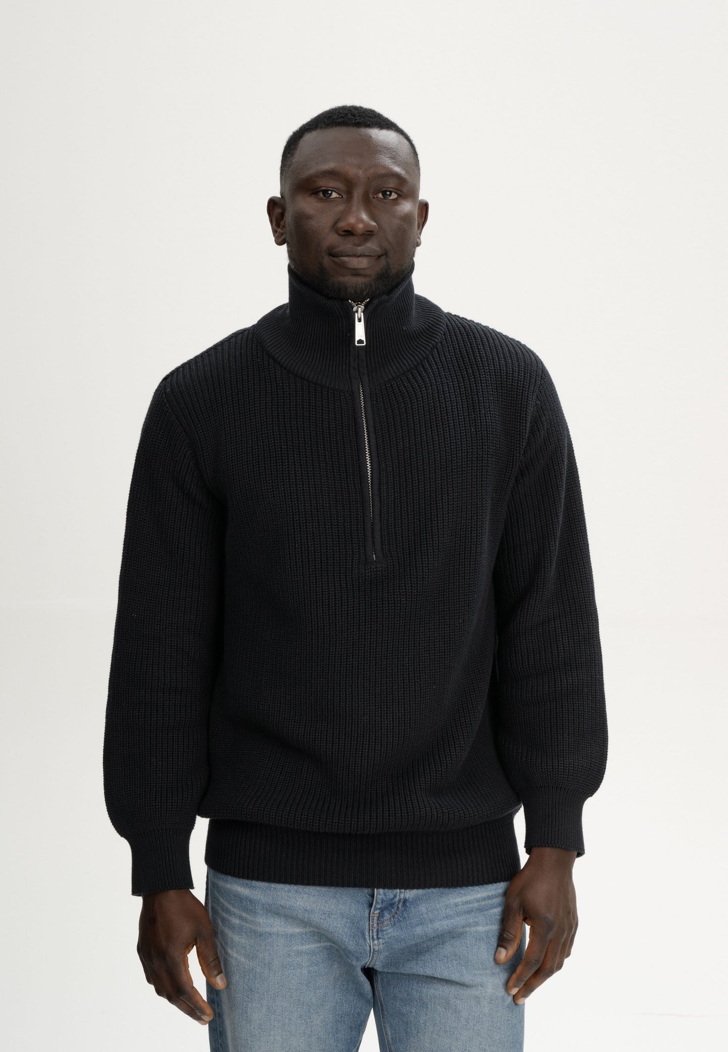 Troyer-Pullover im Rippstrick-Design UDAI