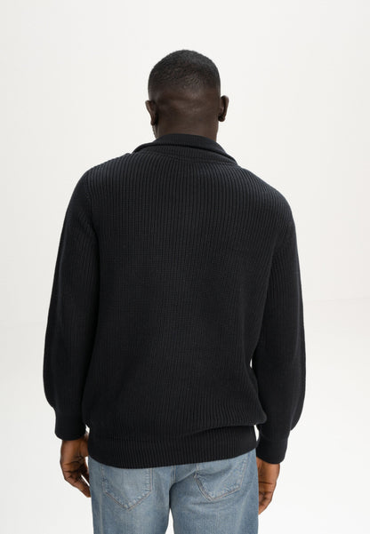Troyer-Pullover im Rippstrick-Design UDAI