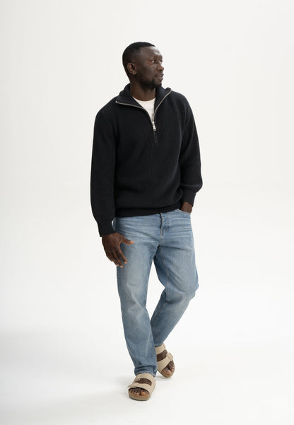 Troyer-Pullover im Rippstrick-Design UDAI
