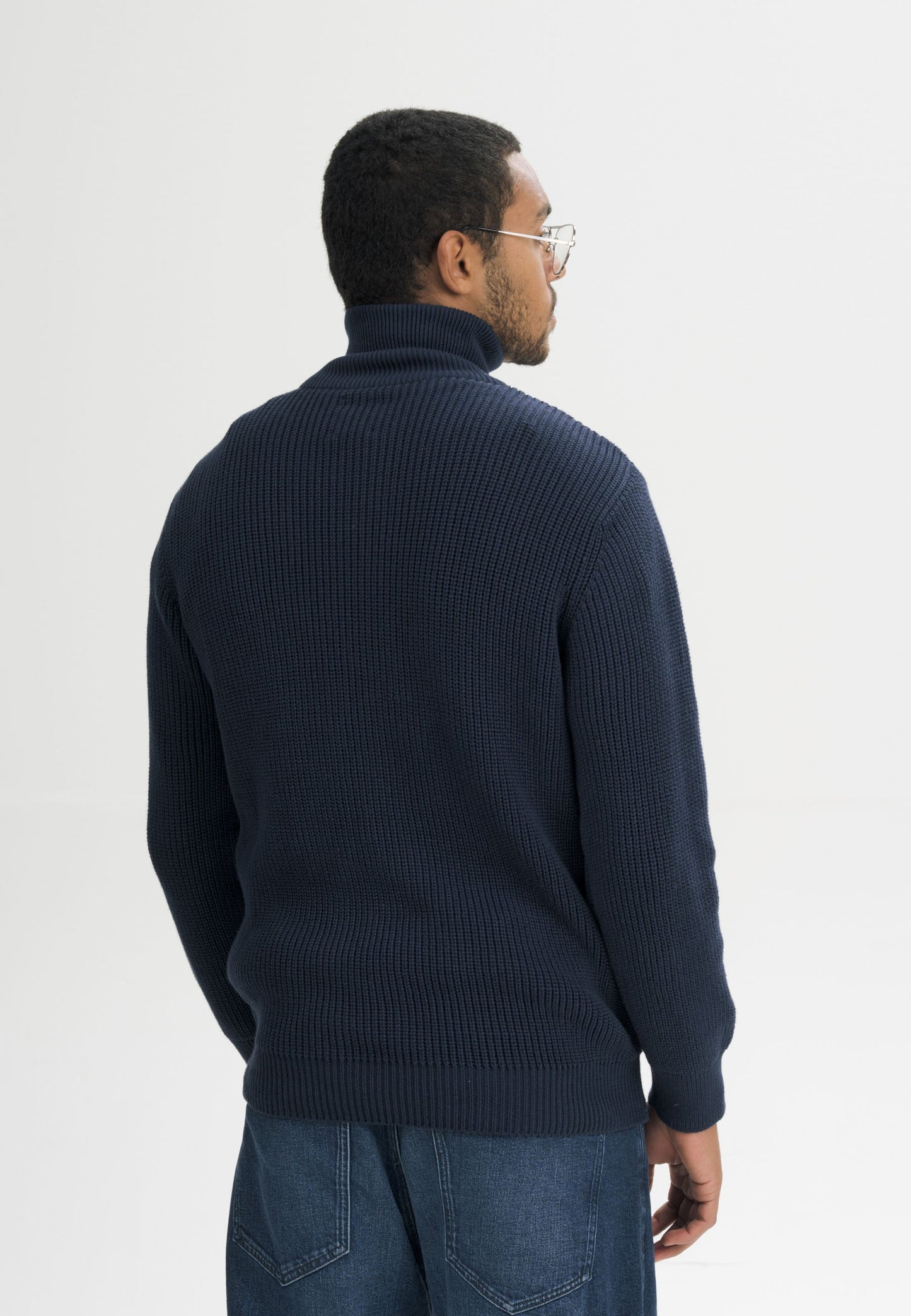 Troyer-Pullover im Rippstrick-Design UDAI