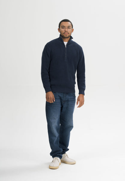 Troyer-Pullover im Rippstrick-Design UDAI